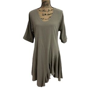 Oh My Gauze! Olive Green Asymmetric Tunic